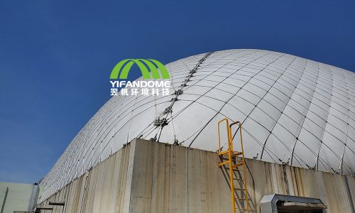 环保节能的全封闭气膜结构煤棚