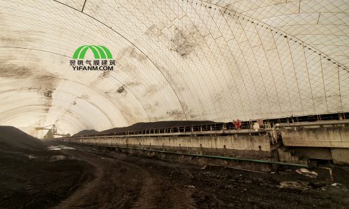 气膜堆料场在煤炭料场领域的应用