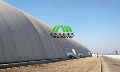 气膜建筑索网的斜向安装