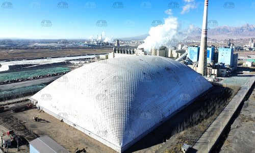 青海昆仑碱业气膜煤棚